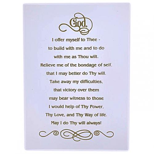 Third Step Prayer Plaque